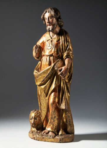Saint Marc l'évangéliste - Italie, Lombardie fin du XVIe siècle - Sculpture Style Renaissance
